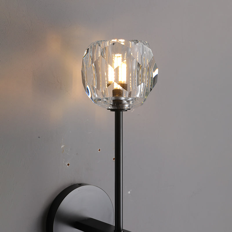 Boule Sconce - Clear Black