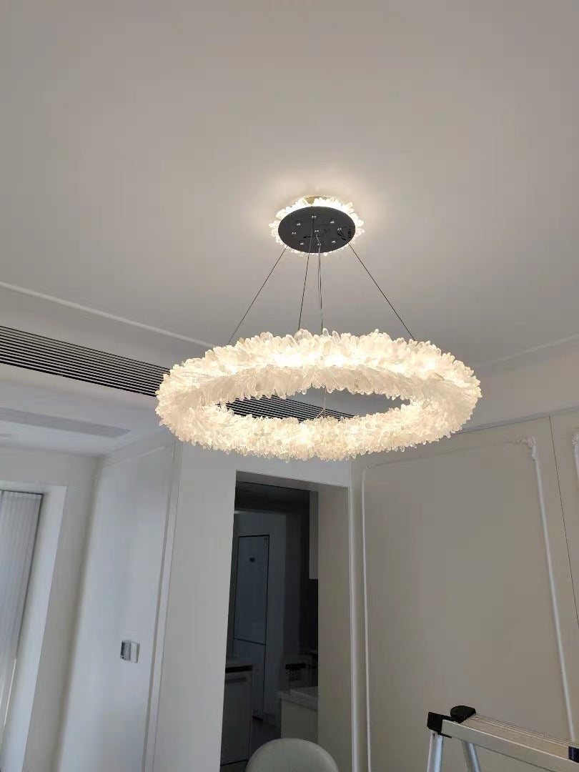 Modern Round / oval / linear / square Natural Crystal Chandelier