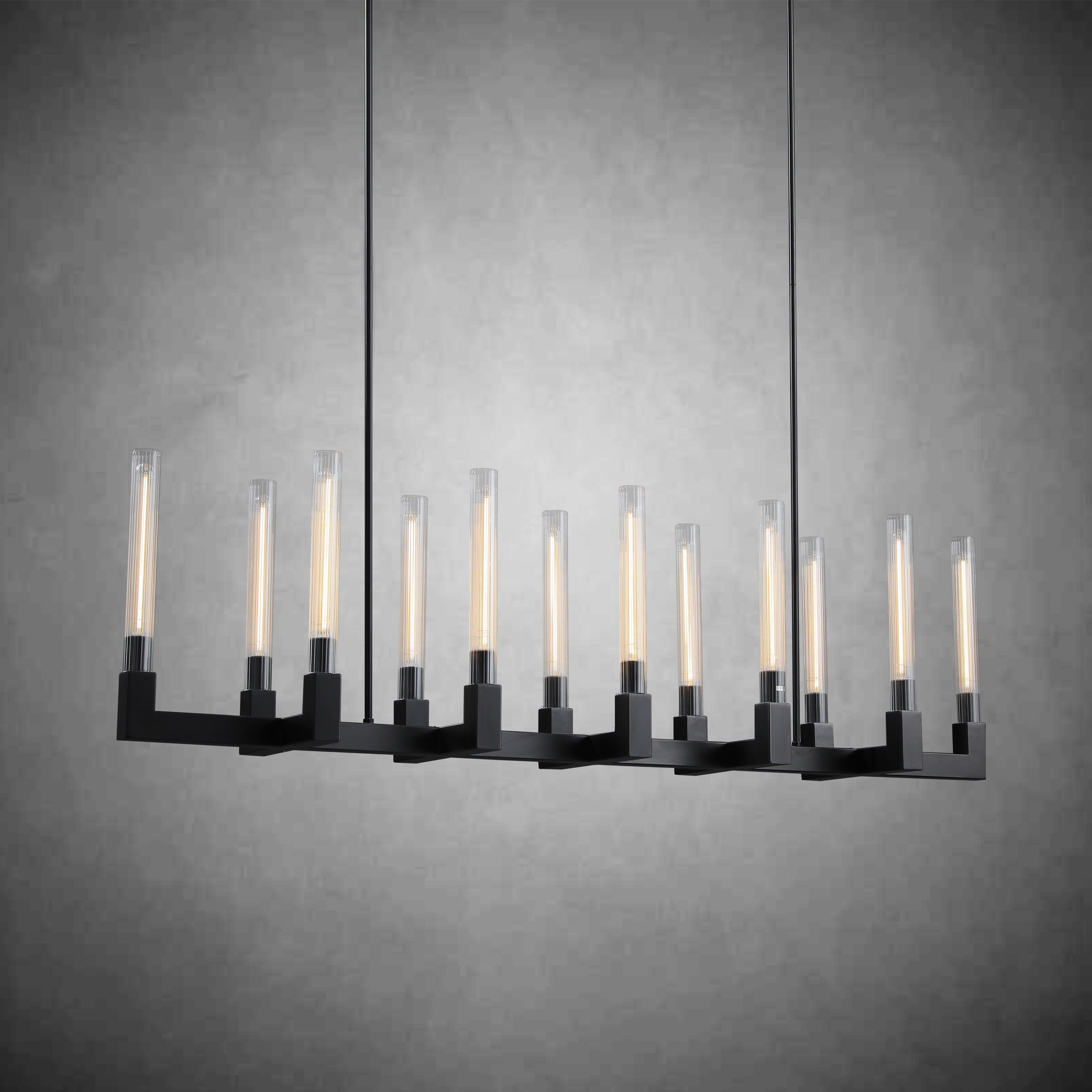 Cannel Linear Chandelier 54''66"