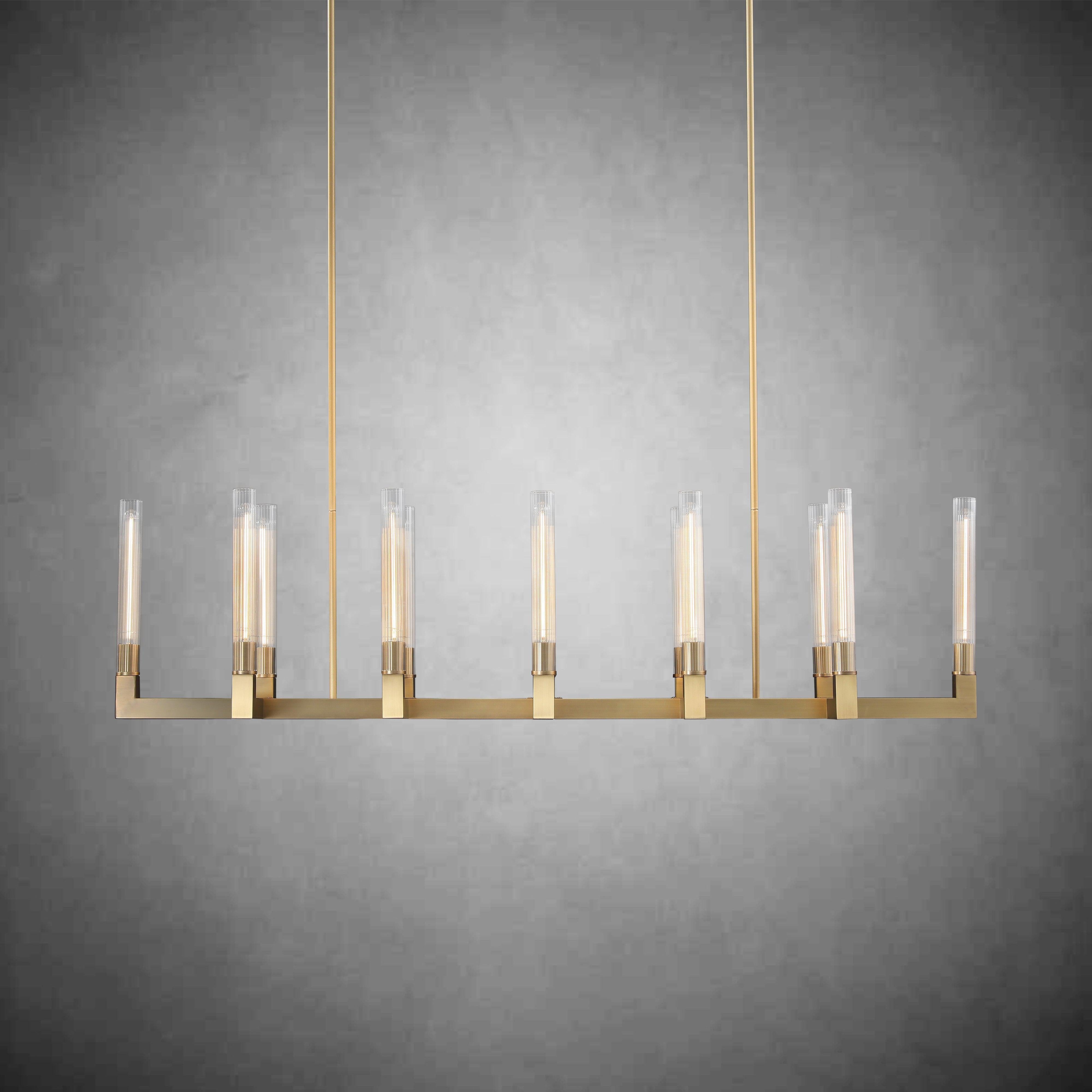 Cannel Linear Chandelier 54''66"