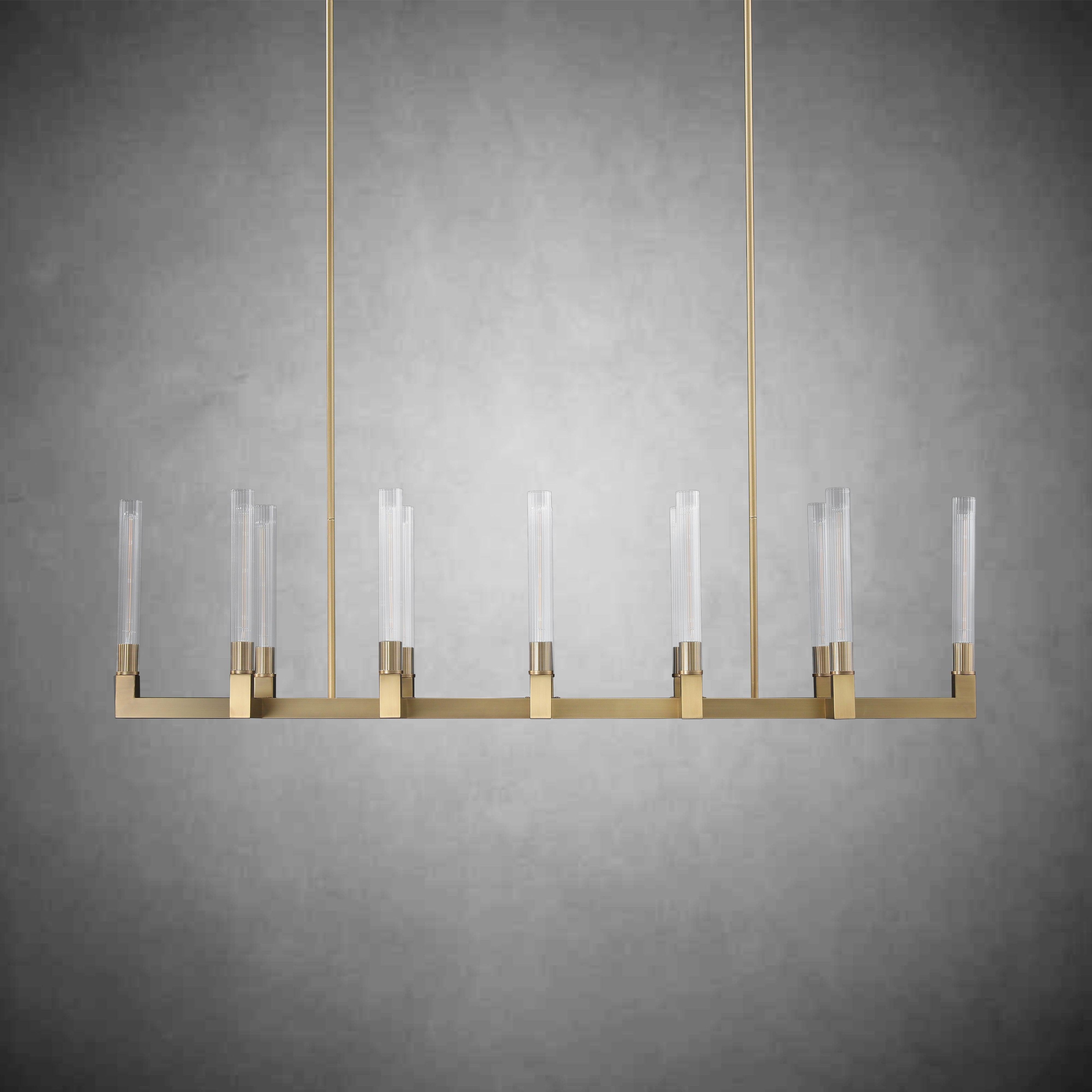 Cannel Linear Chandelier 54''66"