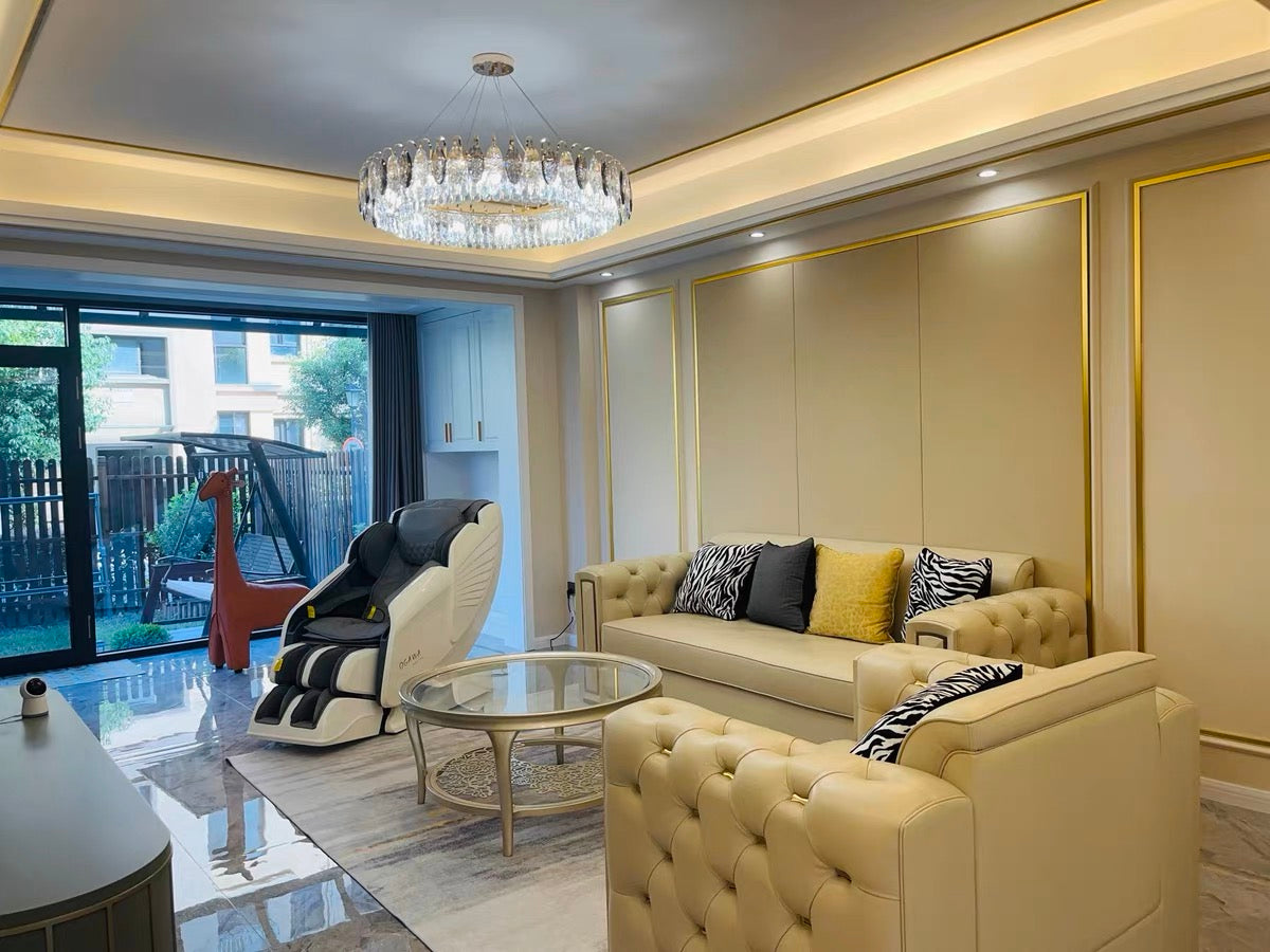 Luxurious K9 Crystal Chandelier Modern Ceiling Light Fixtures Set for Living Room / dining Room