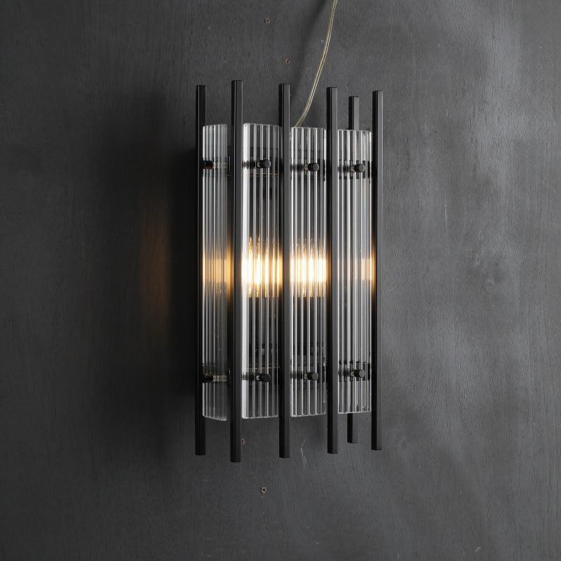 Sun Marcus Glass Rectangular Wall Sconce