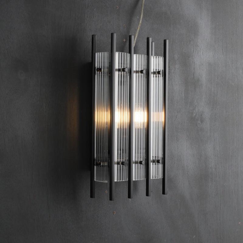 Sun Marcus Glass Rectangular Wall Sconce