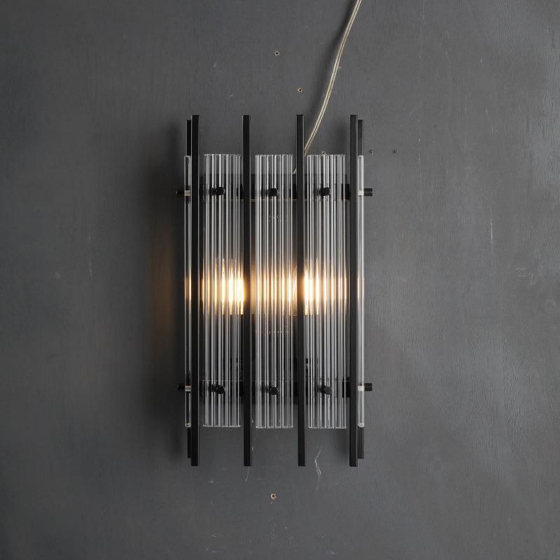 Sun Marcus Glass Rectangular Wall Sconce
