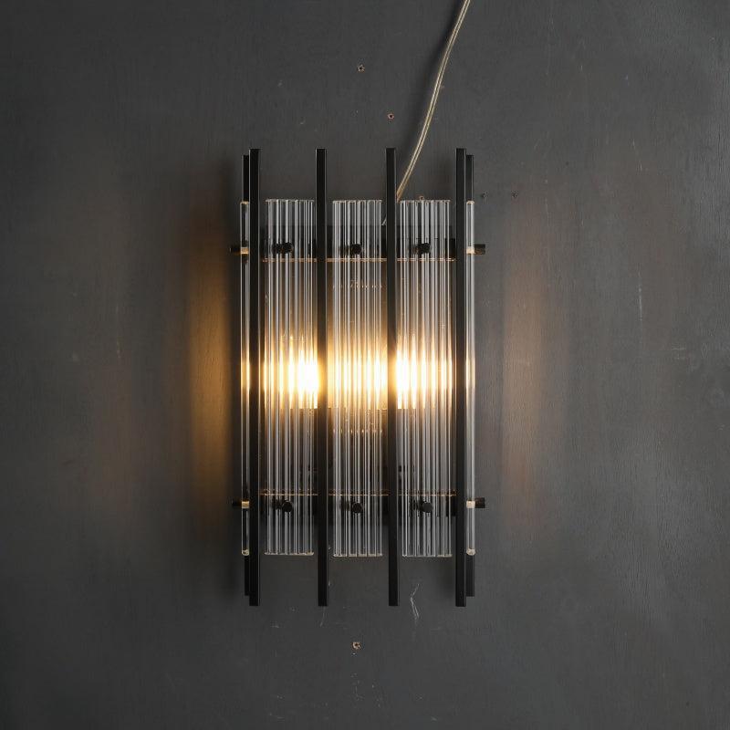 Sun Marcus Glass Rectangular Wall Sconce