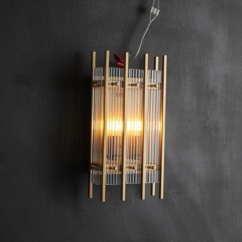 Sun Marcus Glass Rectangular Wall Sconce