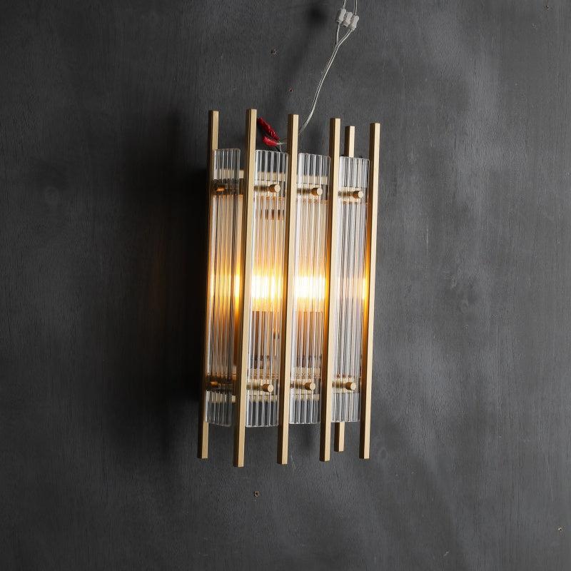 Sun Marcus Glass Rectangular Wall Sconce