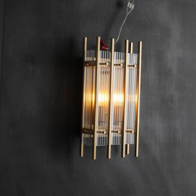 Sun Marcus Glass Rectangular Wall Sconce