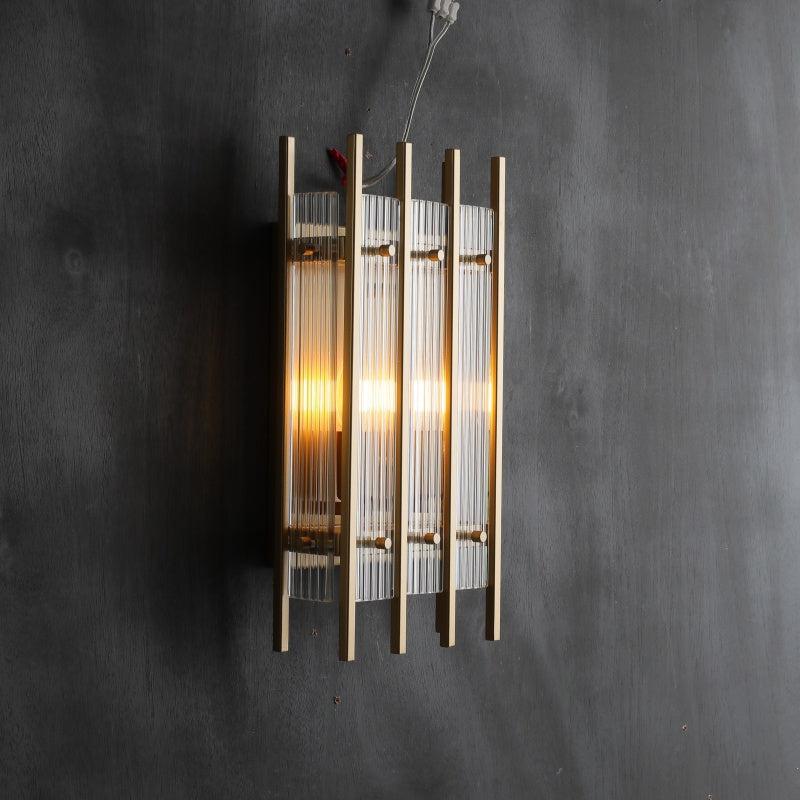 Sun Marcus Glass Rectangular Wall Sconce