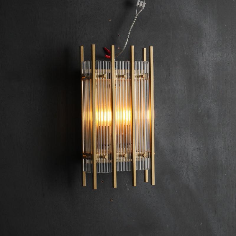 Sun Marcus Glass Rectangular Wall Sconce