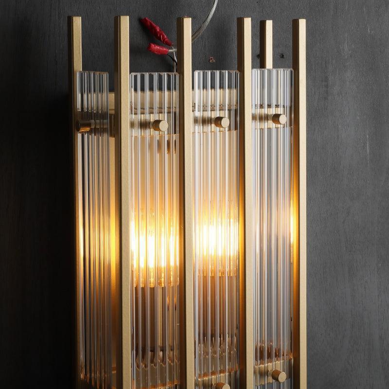 Sun Marcus Glass Rectangular Wall Sconce