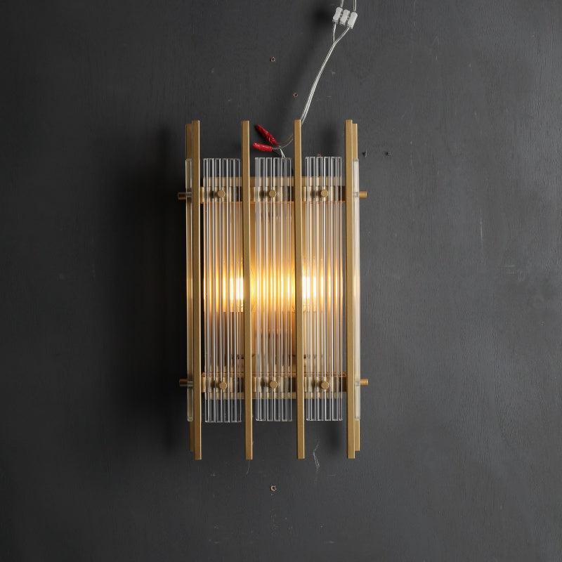Sun Marcus Glass Rectangular Wall Sconce