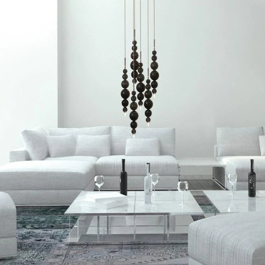 Modern Creative Black / gold Cluster Glass Pendant Lamp