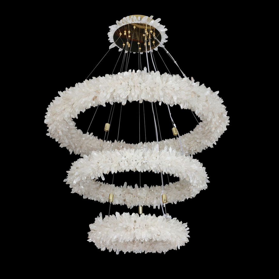 Modern Round / oval / linear / square Natural Crystal Chandelier