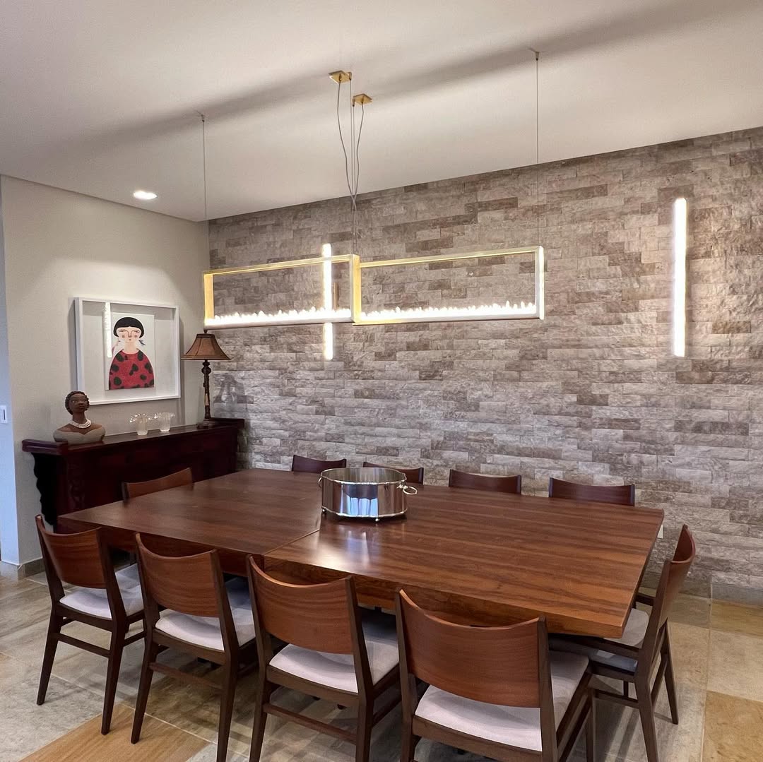 Modern Rectangular Natural Crystal Chandelier for Dining Room / kitchen Island