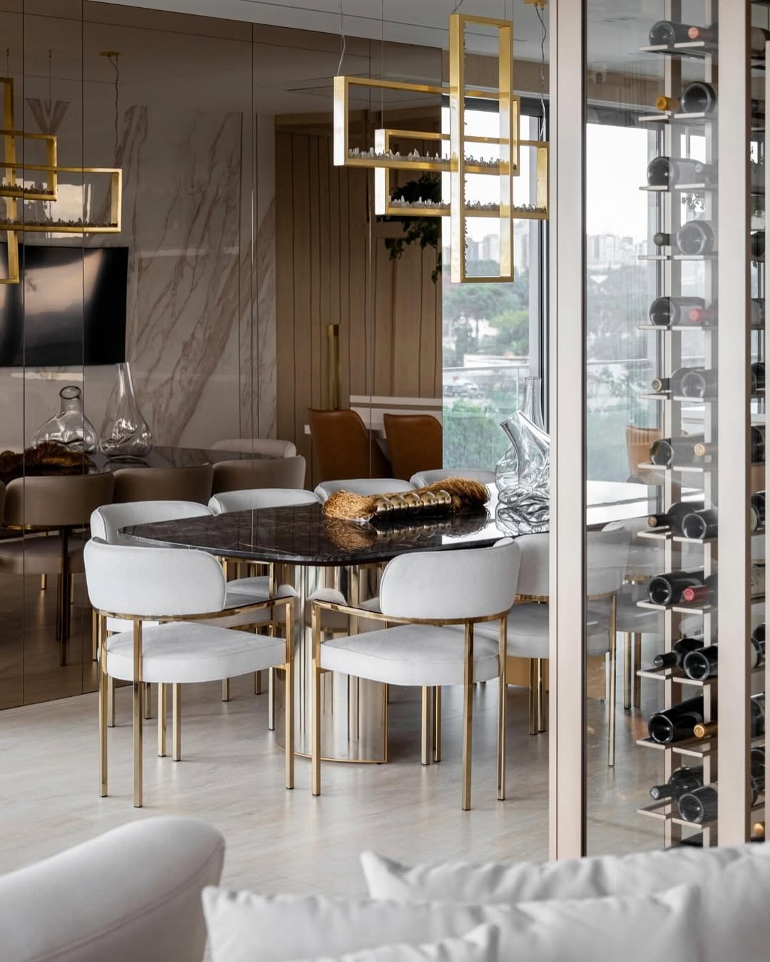 Modern Rectangular Natural Crystal Chandelier for Dining Room / kitchen Island