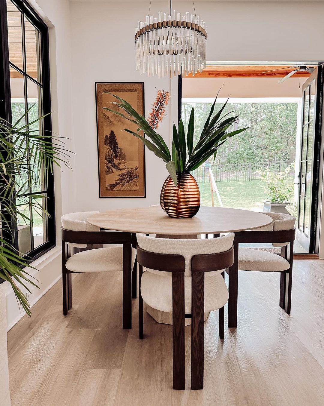Modern Round Glass Rods Chandelier for Living / dining Room / bedroom