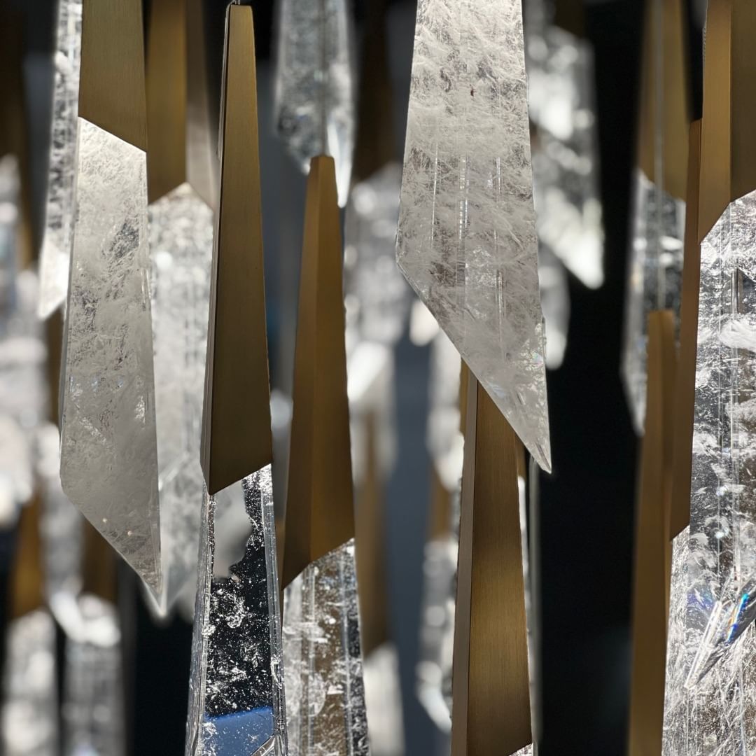 Luxury Floating Glaciers Diamond Crystal Chandelier for Staircase / foyer / entryway