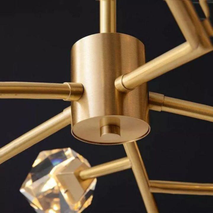 Isaro Faceted Oval Chandelier for Living Room