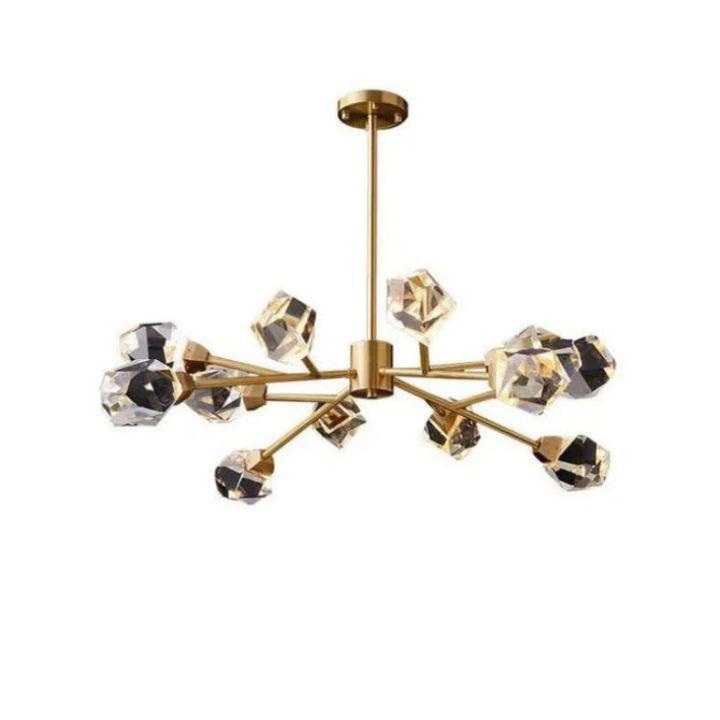 Isaro Faceted Oval Chandelier for Living Room