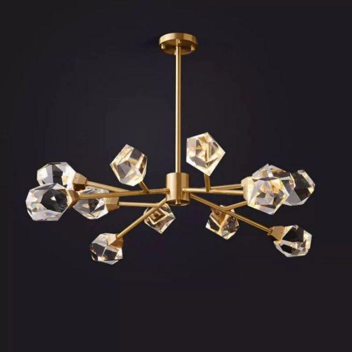 Isaro Faceted Oval Chandelier for Living Room