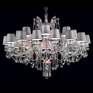 Chandelier Maria Theresa with Silver Shade