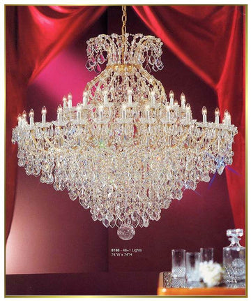 Golden Crystal Chandelier Maria Theresa