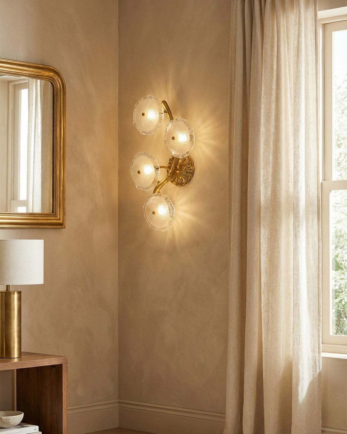 Kamal Branch Flower Wall Lamp