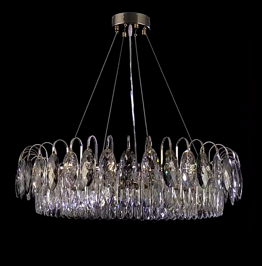 Luxurious K9 Crystal Chandelier Modern Ceiling Light Fixtures Set for Living Room / dining Room