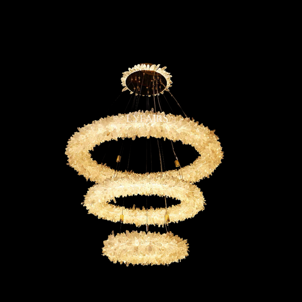 Modern Round / oval / linear / square Natural Crystal Chandelier