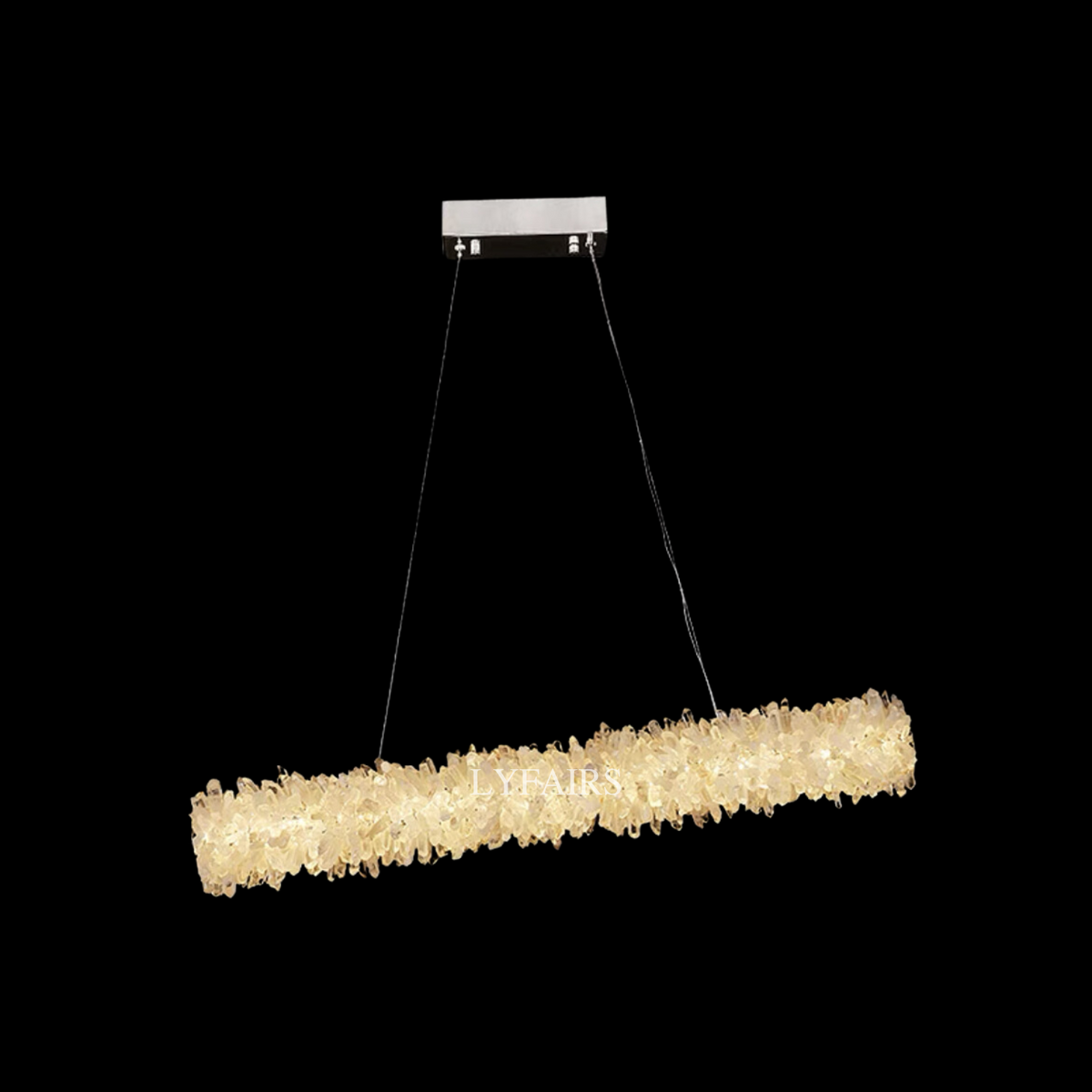 Modern Round / oval / linear / square Natural Crystal Chandelier