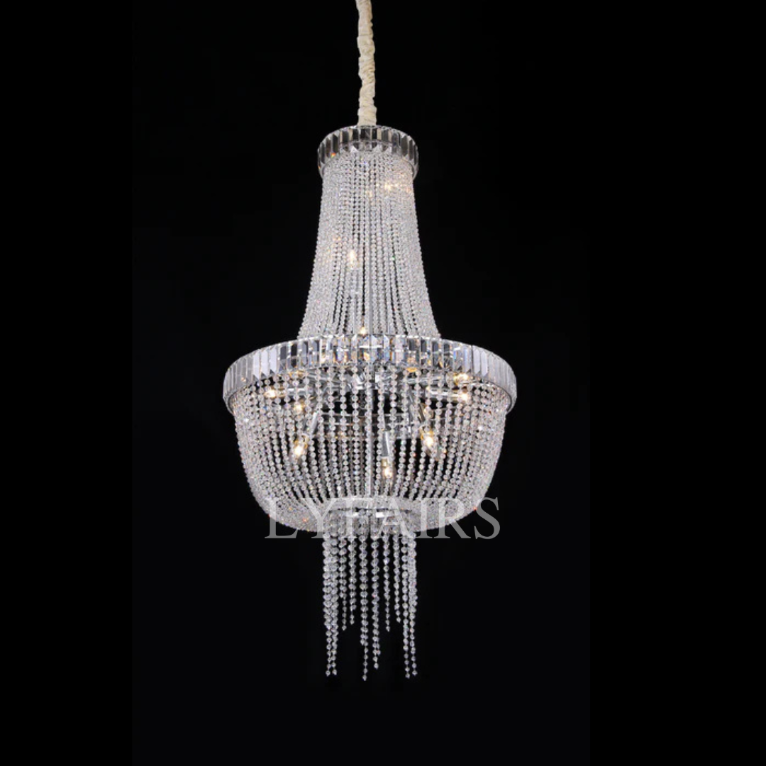 Luxury Modern Empire Crystal Chandelier for Foyer / entryway / Living Room