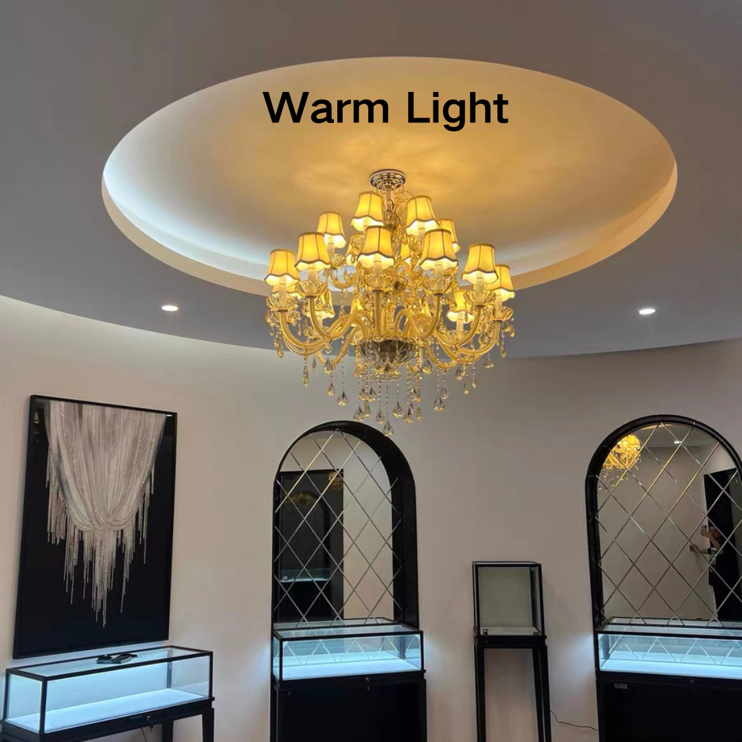 Extra Large Luxury Multi-Tiered Crystal Pendant Chandelier for High-Ceiling Rooms