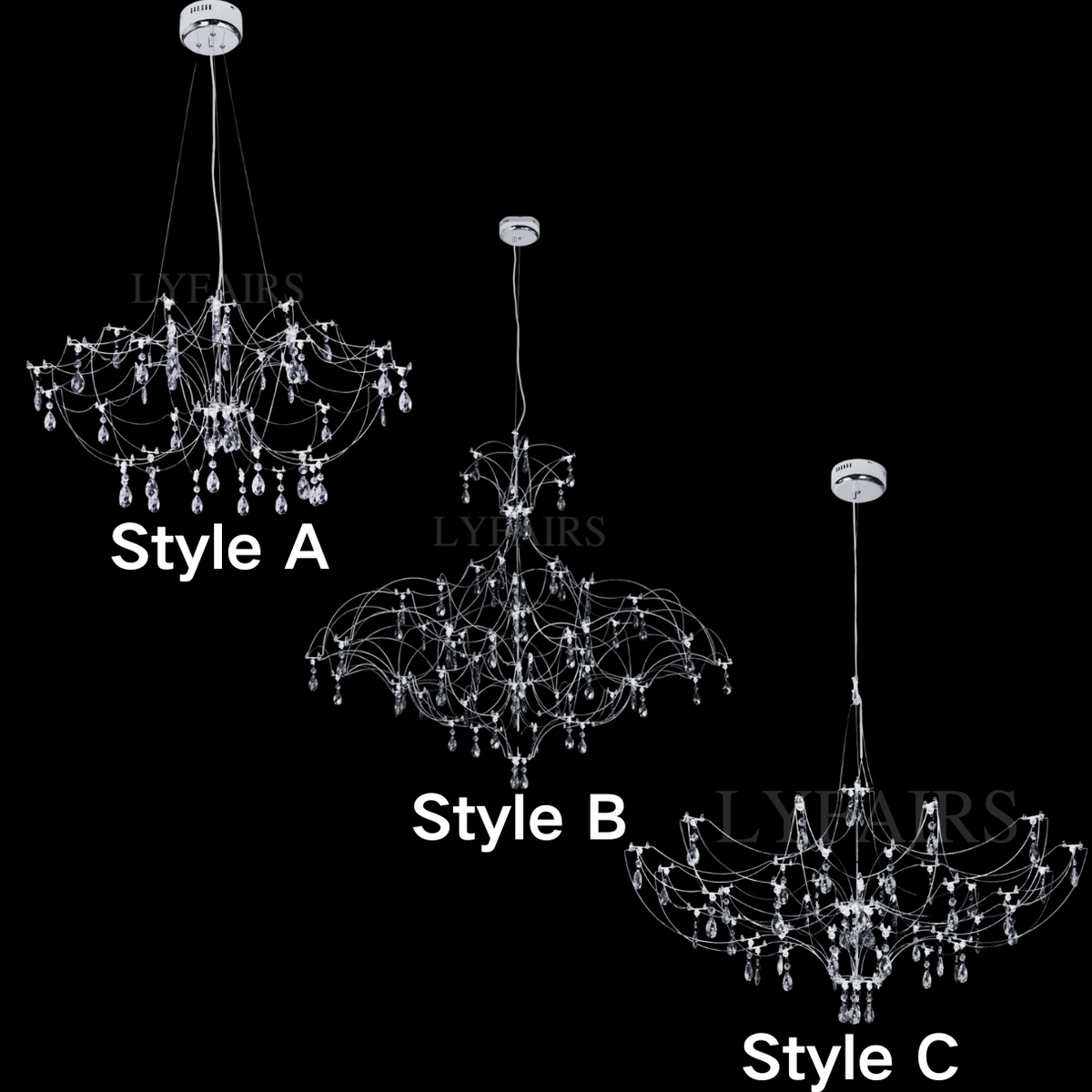 Modern Art Design Dreamcatcher-Inspired Firefly Coloful Crystal Chandelier