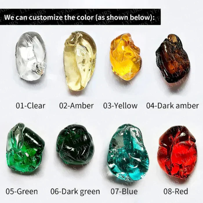 Modern Waterfall Glass Gem Stone & Teardrop Chandelier with Round Canopy – High-Quality Glass and Metal Finish