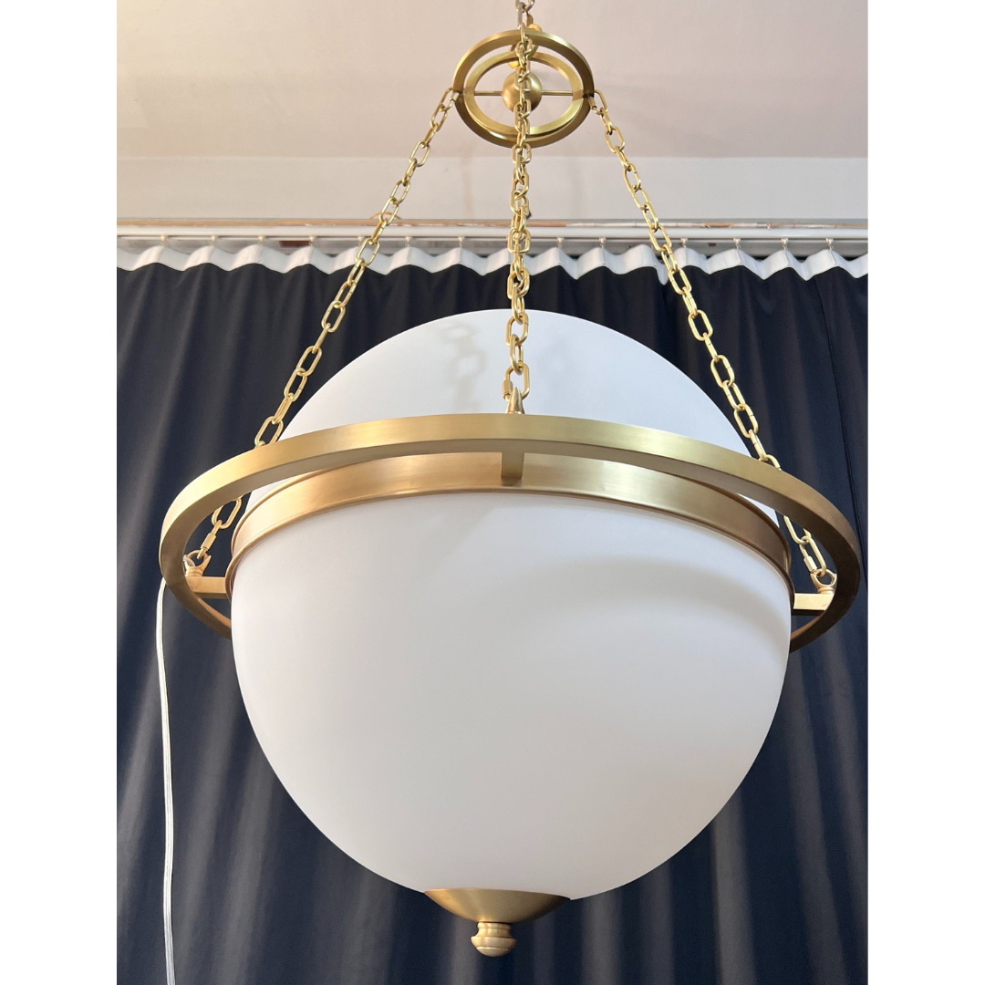 Modern White Globe Chandelier for Living Room / bedroom