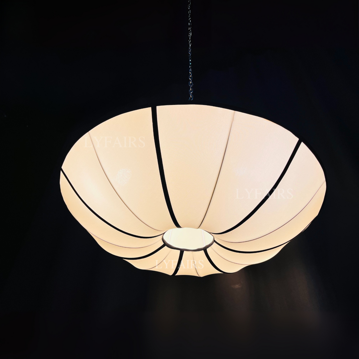 Modern Ufo White Lampshade Chandelier