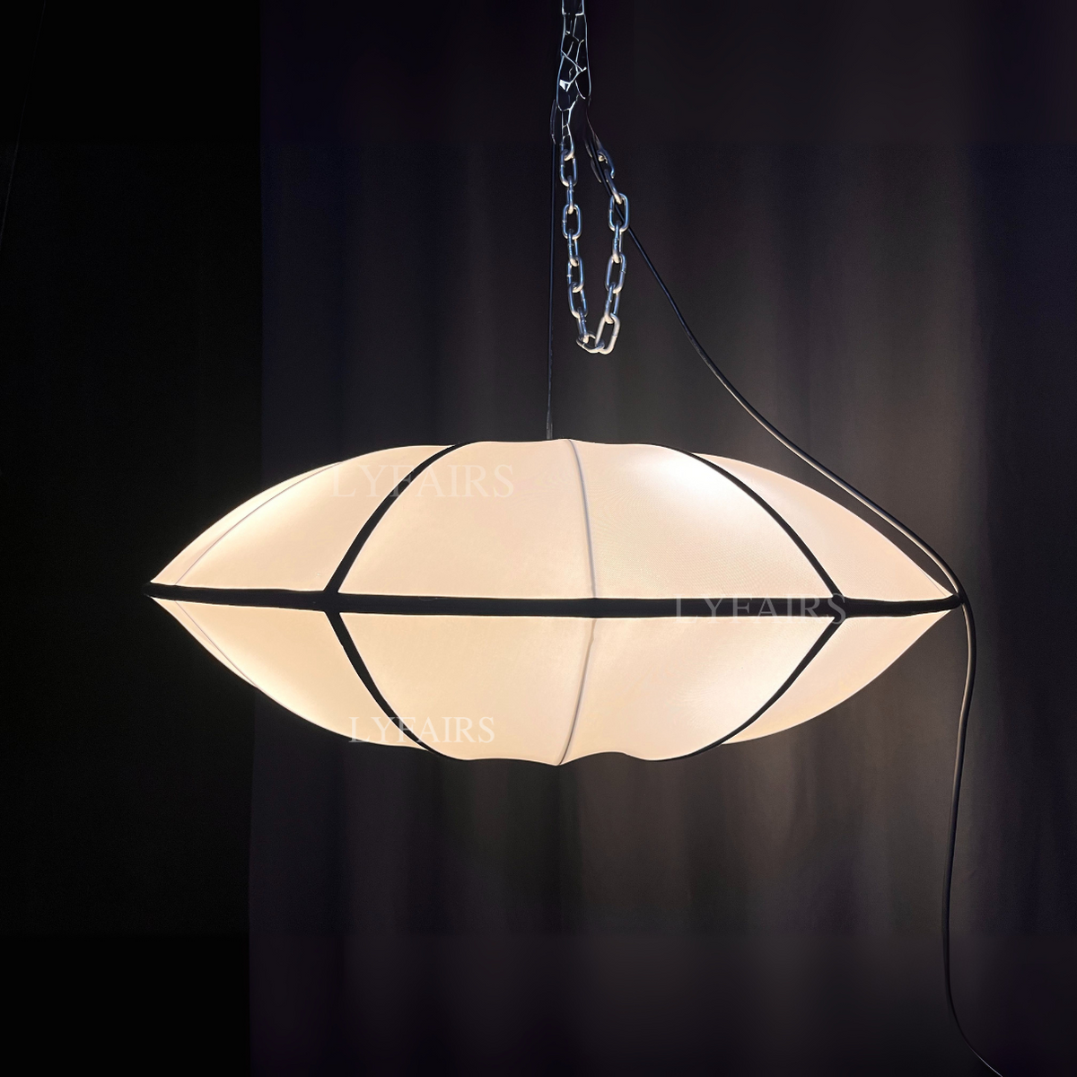 Modern Ufo White Lampshade Chandelier