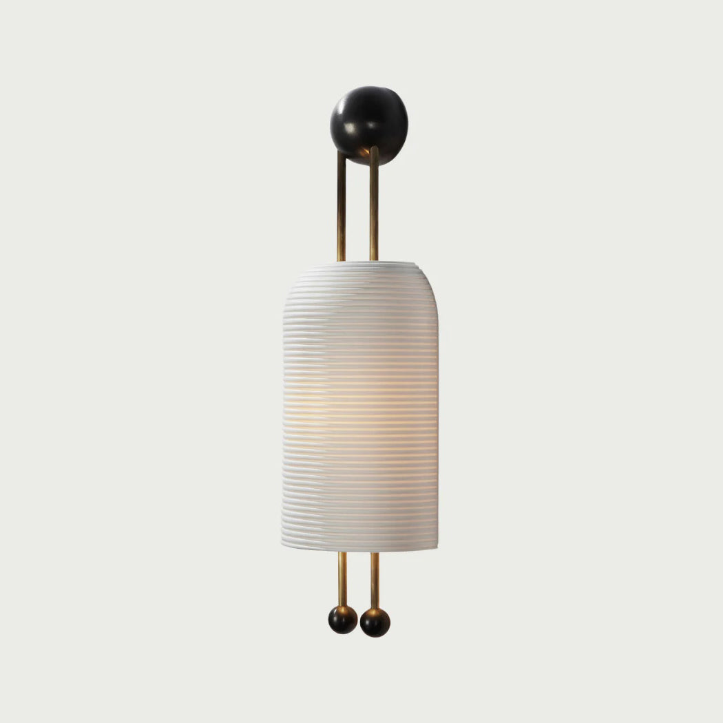 Zelaeora Modern Minimalist Glass Lantern Sconce Wall Lamp