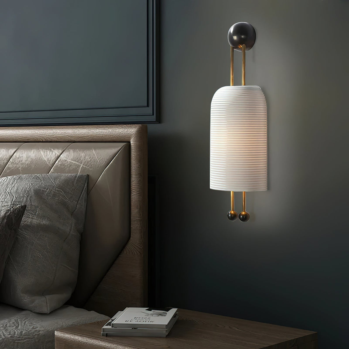 Zelaeora Modern Minimalist Glass Lantern Sconce Wall Lamp