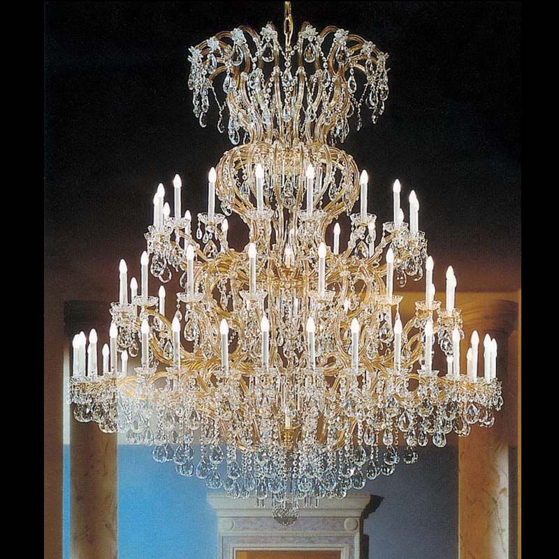 Large Maria Theresa Golden Chandelier