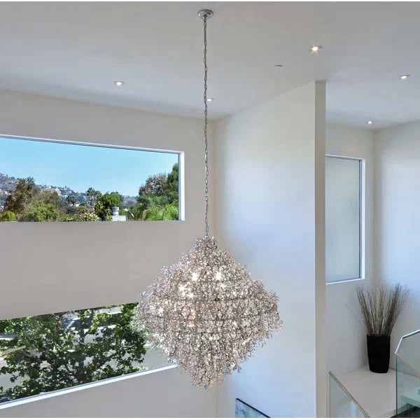 Modern 10 / 13 / 21-Light Gyroscopic Chrome Pendant Light Fixtures for Dining Room / living Room