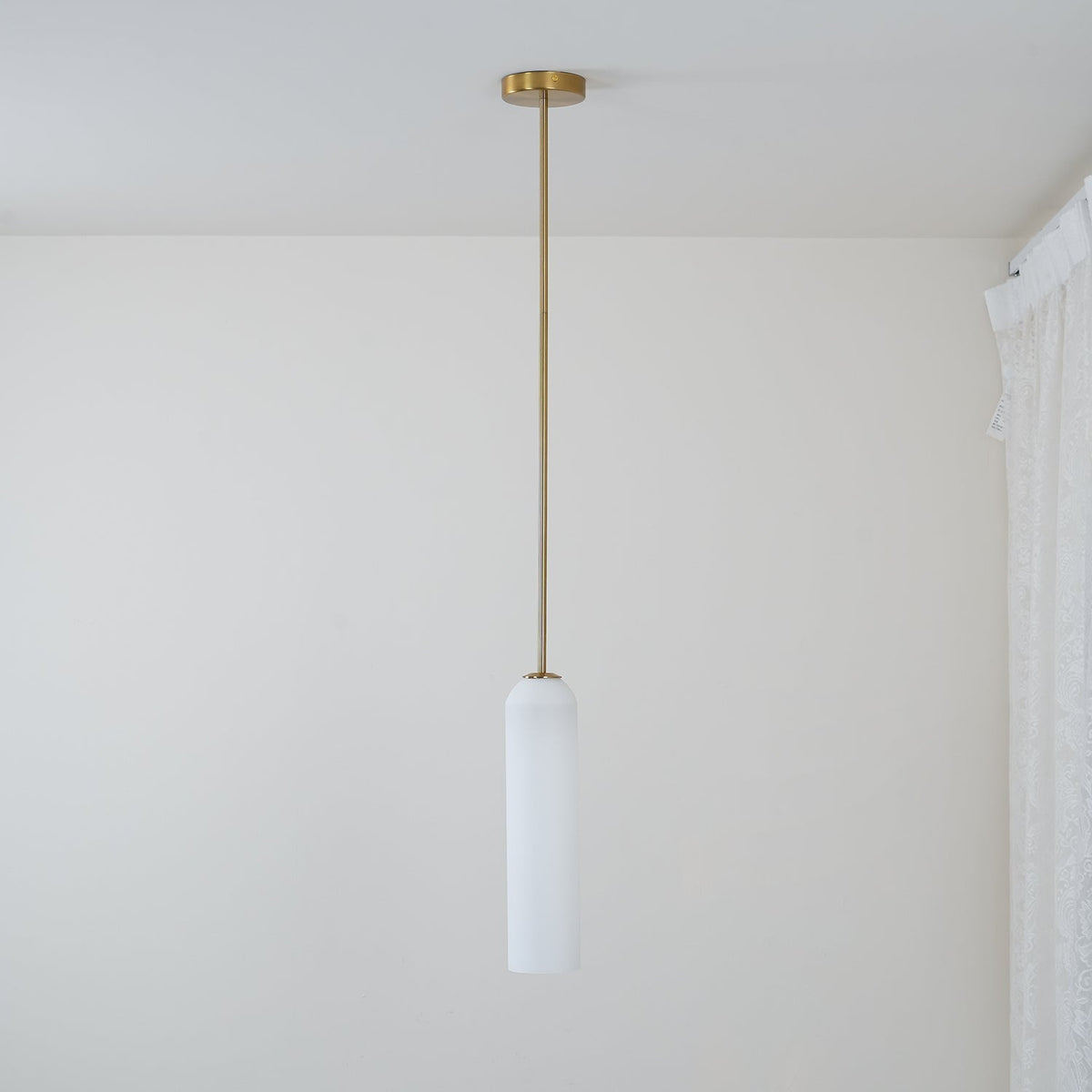 Long Tube Glass Pendant Light