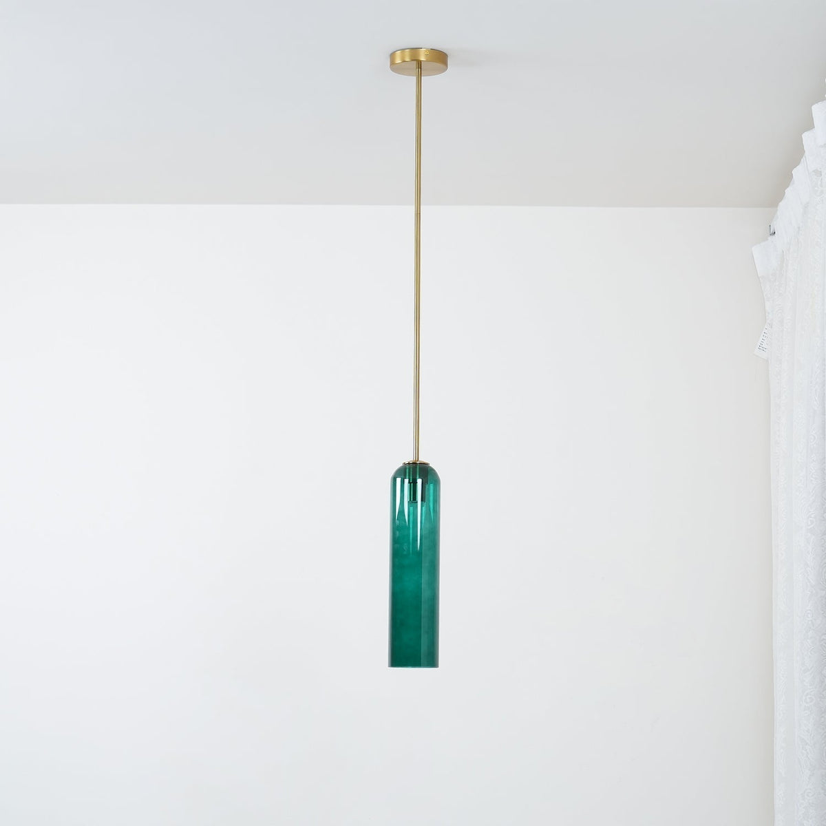 Long Tube Glass Pendant Light