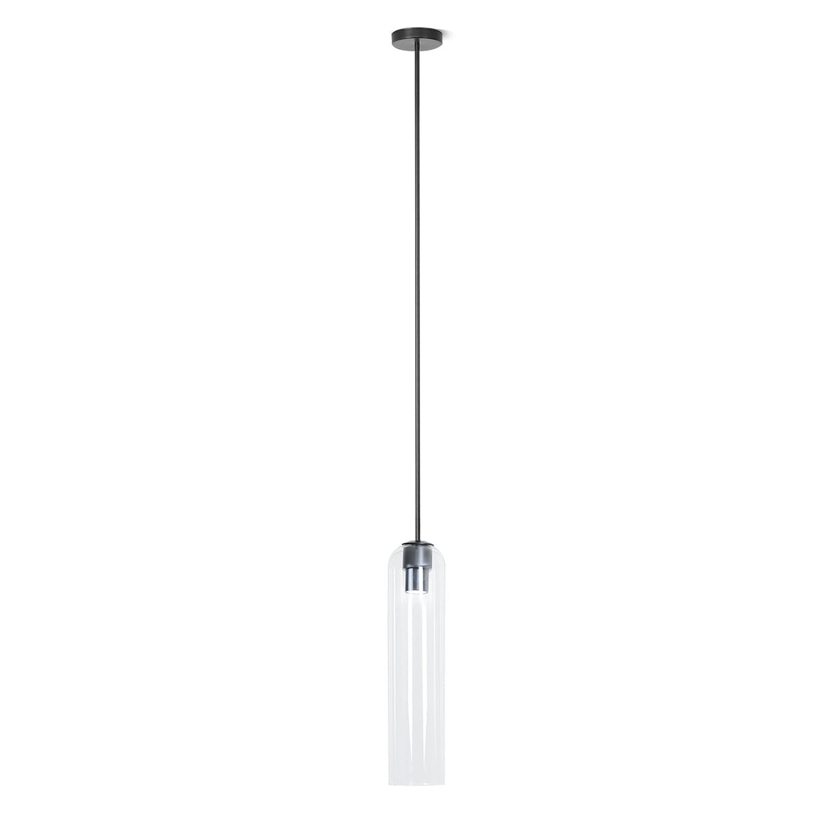 Long Tube Glass Pendant Light
