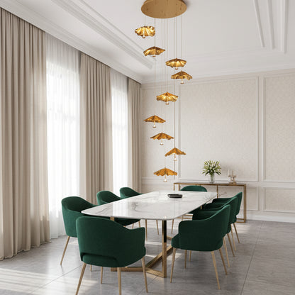 Livra Leaf Chandelier - Manohaus