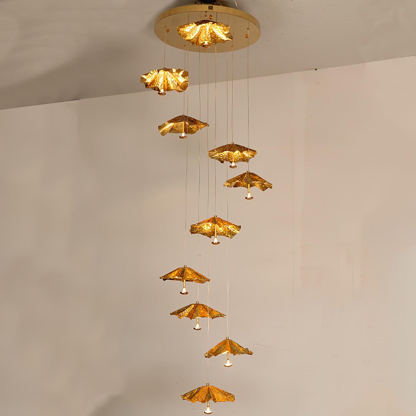 Livra Leaf Chandelier - Manohaus