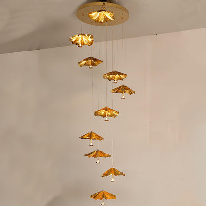 Livra Leaf Chandelier - Manohaus
