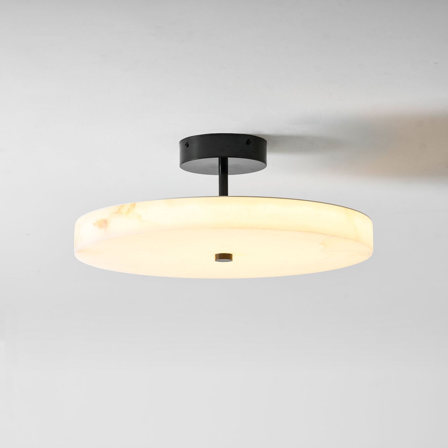 Luma Linen Drum Ceiling Light - Vakkerlight